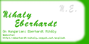 mihaly eberhardt business card